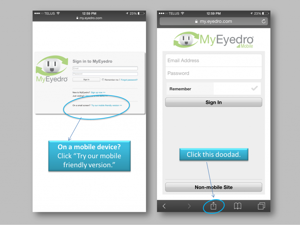 How to Add MyEyedro to your Home Screen