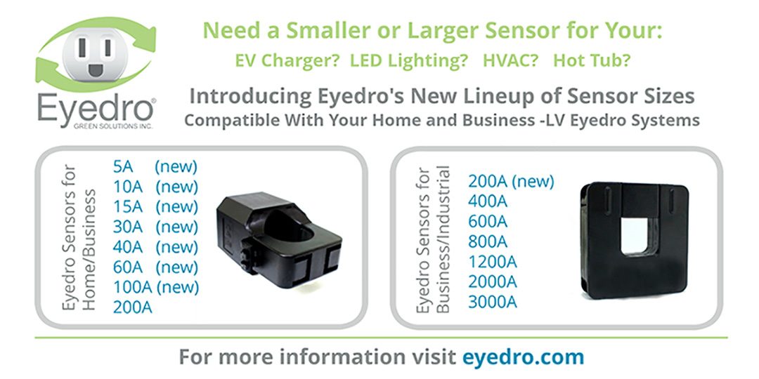 All New Eyedro Sensor Sizes