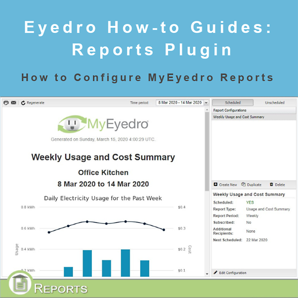 How to Configure MyEyedro Reports