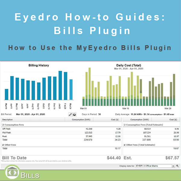 How to Use the MyEyedro Bills Plugin