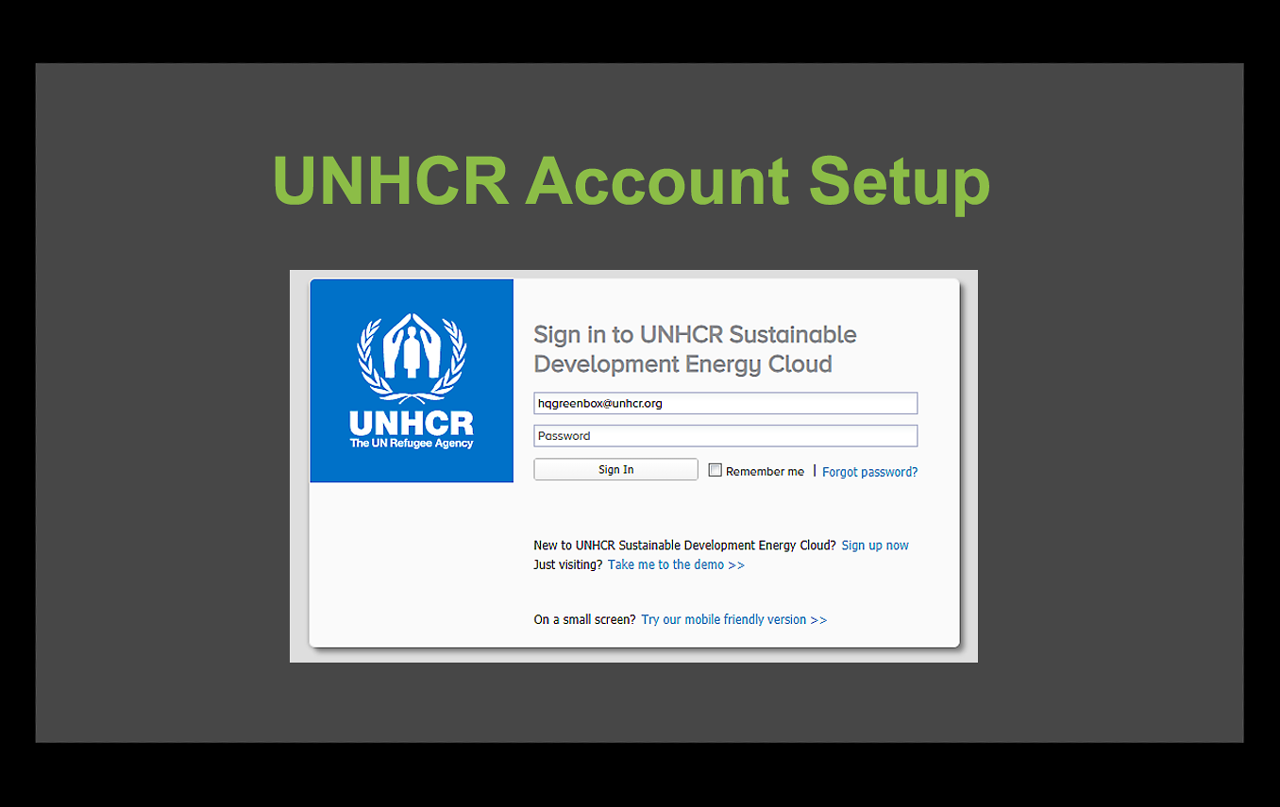 UNHCR dashboard