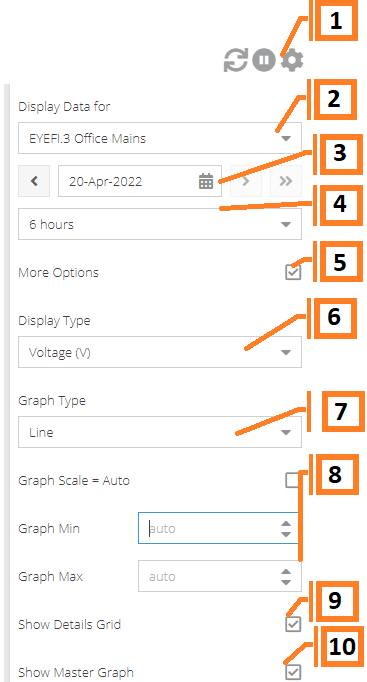 Labeled image of the demand plugin options 