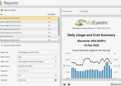 MyEyedro V5 cloud software home energy reports