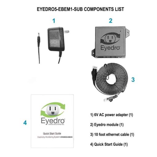 EYEDRO5-EBEM1-SUB industrial power monitor system parts list