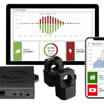 EYEDRO5-HEW home energy monitor for solar and grid power