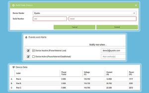 MyEyedro cloud software version 5 device configuration.