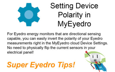 Invert Your MyEyedro Measurement Polarity