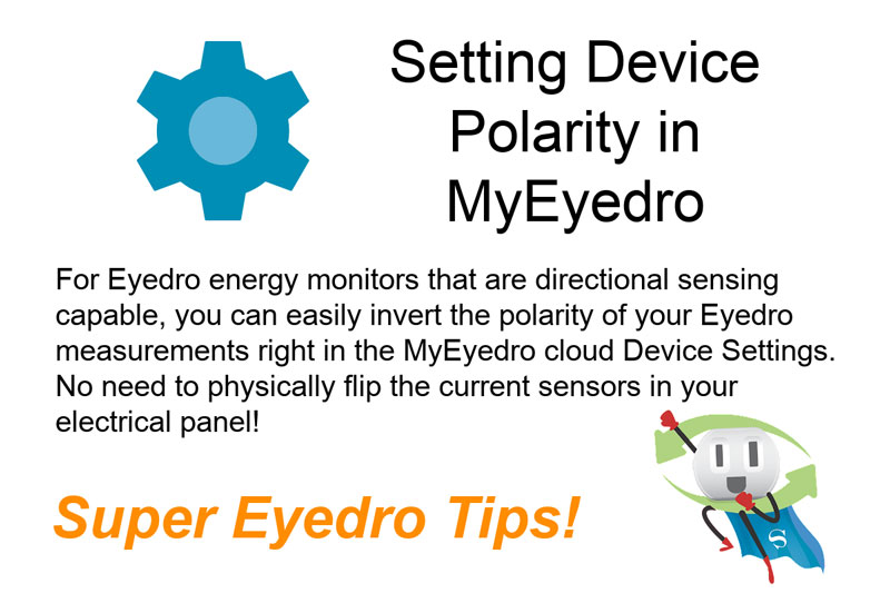 Invert Your MyEyedro Measurement Polarity