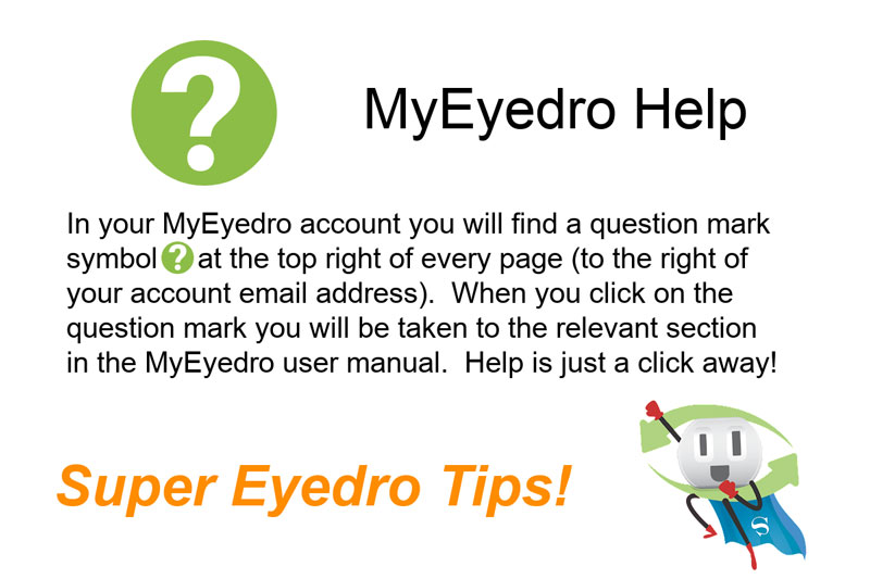 MyEyedro cloud support.