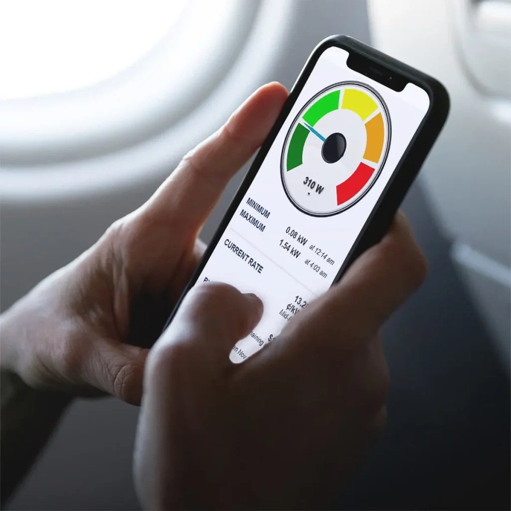 MyEyedro cloud software on mobile device