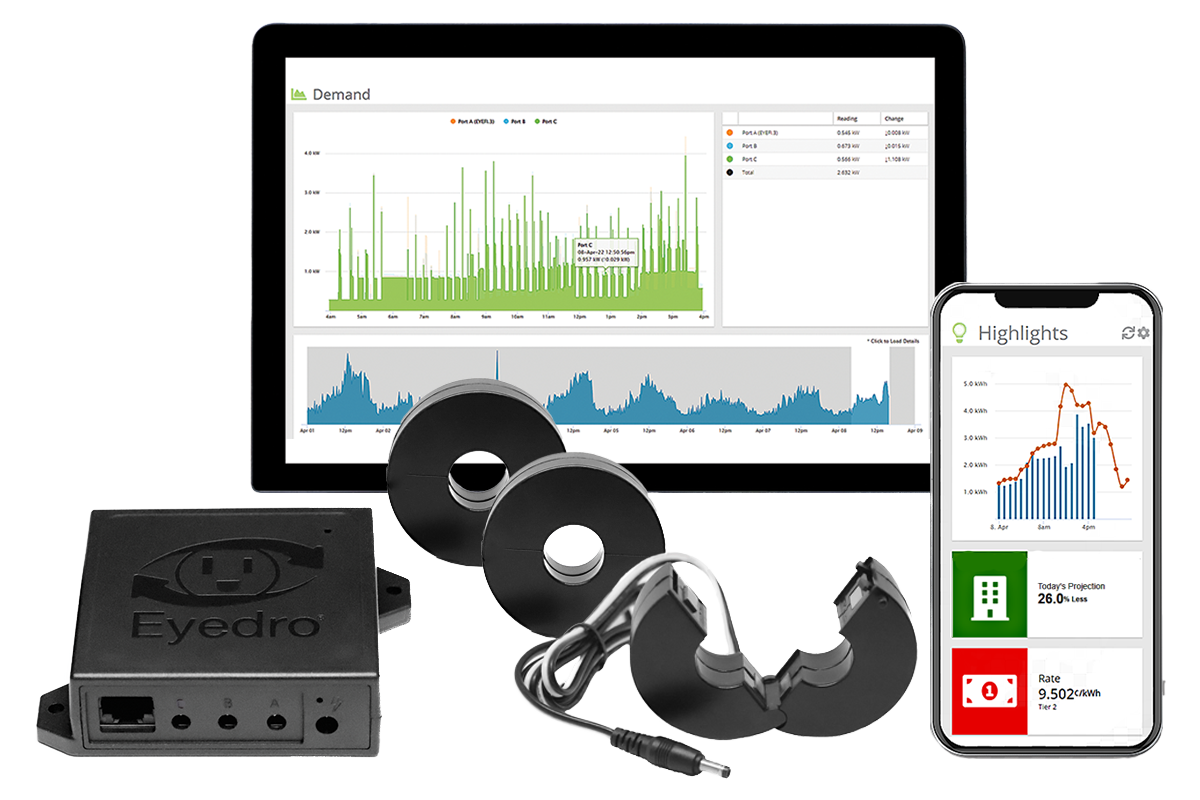 Eyedro 3 phase energy monitor