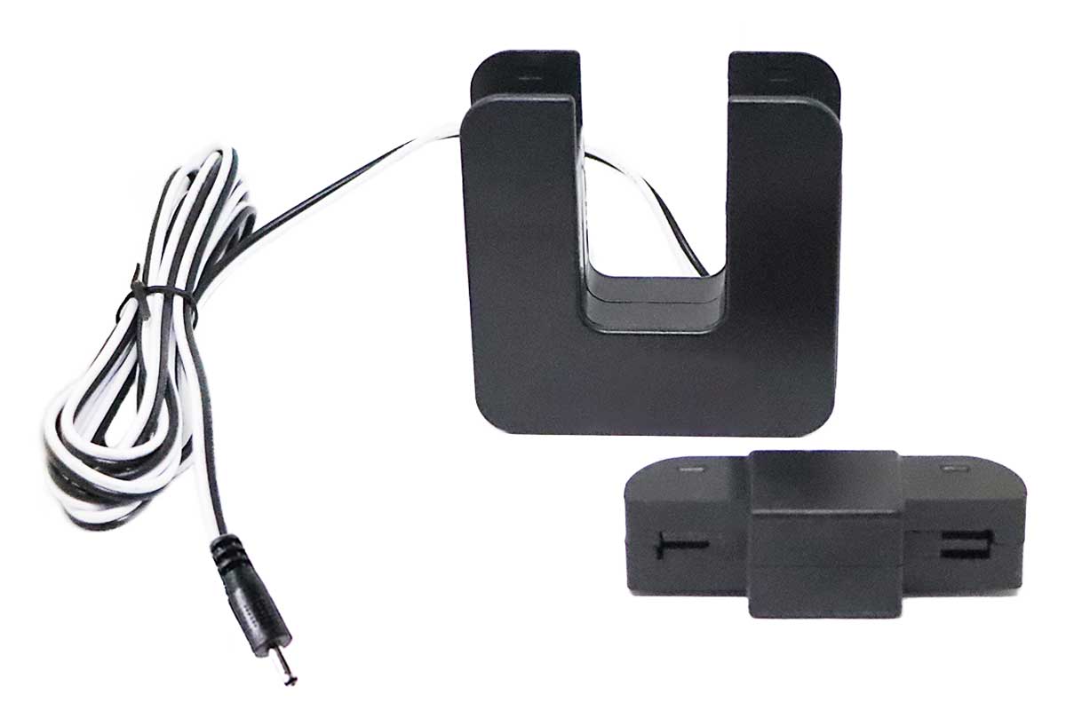 Industrial amperage sensor cut core steel 200 amps to 3000 amps shown open