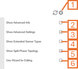 Devices Configuration plugin options
