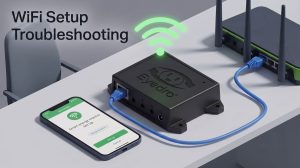 WiFi setup with temporary Ethernet connection