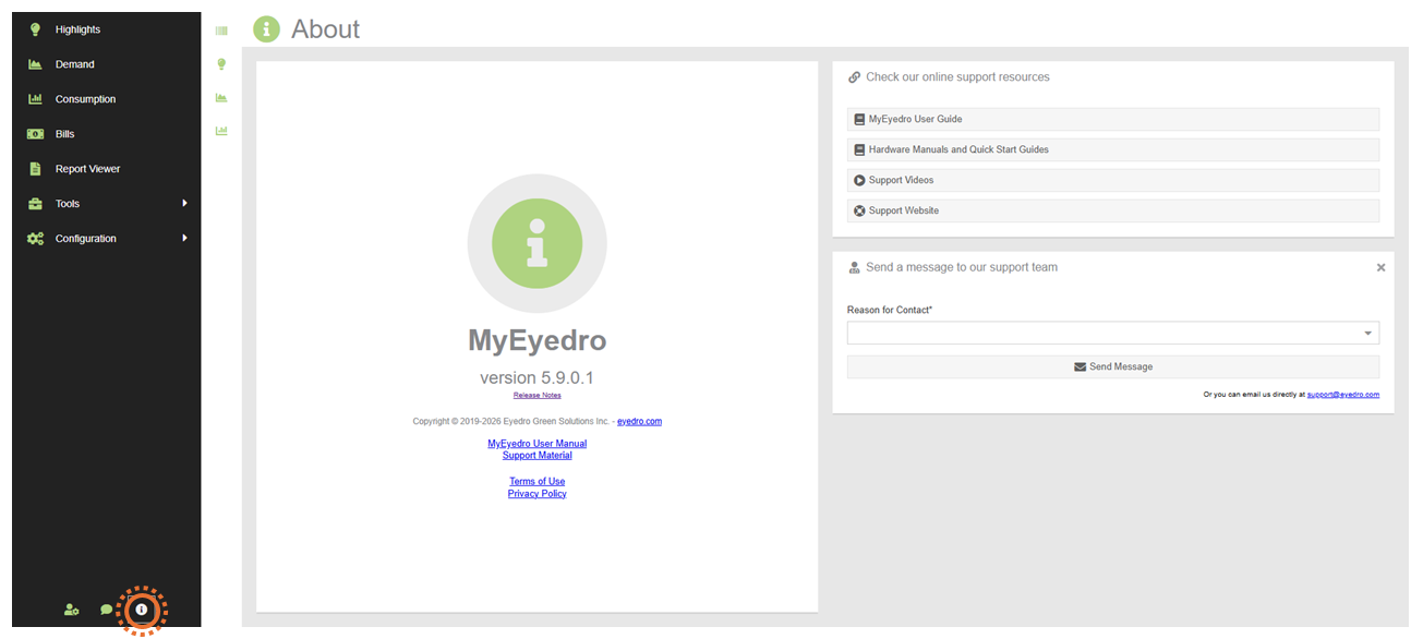 MyEyedro About Plugin